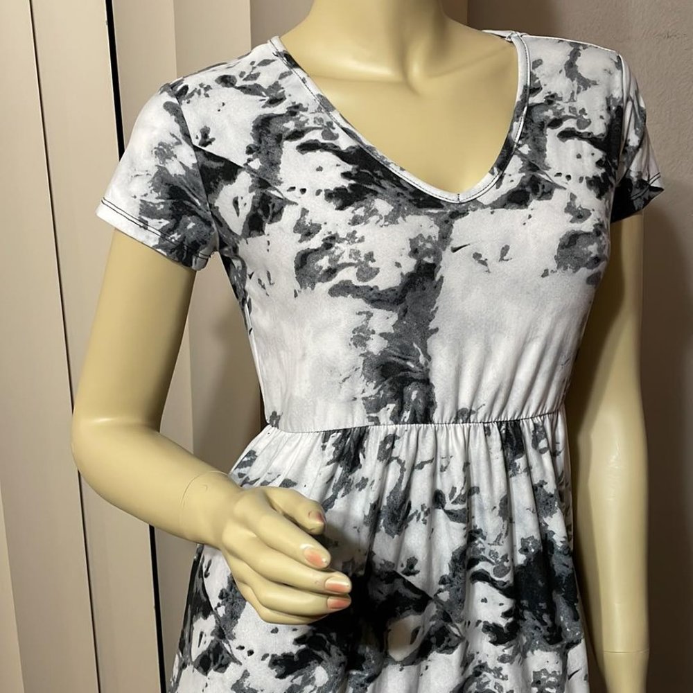 Women Medium Soft Cotton Mini Baby Doll Tie Dye Dress SO CUTE! - Picture 2 of 3